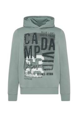 Camp David Herren Hoodie mit Logo Artwork Dusty Sage XXXL von Camp David