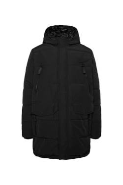 Camp David Herren Stepp-Parka mit Kapuzen-Layering Black 4XL von Camp David