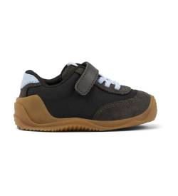 Camper Unisex für Kinder. K800607-005 Dadda FW schwarze Lederschuhe (25), Wohnung, Schnürsenkel, Klettverschluss, Lässig, Kinderbekleidung von Camper