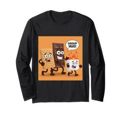 Man Camp Smores King: Lustiges Camping für Männer im Freien Langarmshirt von Campfire Comedian Smores Man Camp