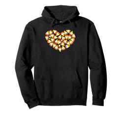 Candy Corn Heart Halloween Love Candy Corn Kostüm Pullover Hoodie von Candy Corn Universe Co.