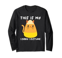 This Is My Corny Kostüm Halloween Kinder Katze Candy Corn Langarmshirt von Candy Corn Universe Co.