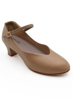 Capezio Damen Junior Footlight Charakterschuhe, caramel, 39 EU von Capezio