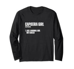 Capoeira Mädchendefinition Lustige Frauen Capoeira Langarmshirt von Capoeira Enthusiasts Brazilian Passion Statement