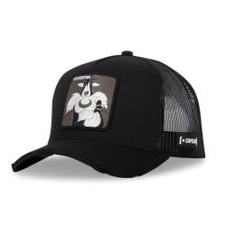 Mütze für Damen & Herren Grosminet, Trucker Cap Looney Tunes, Schwarz , Einheitsgröße von Capslab