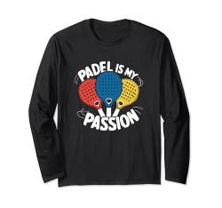 Padel ist meine Leidenschaft | Lustiges Padel Langarmshirt von Captain Padel