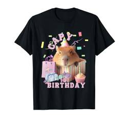 Capy Geburtstag Capybara Lustige Ideen Capy Fans Süße Nagetiere T-Shirt von Capybara Funny Ideas