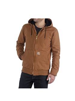 Carhartt, Herren, Weite, isolierte Freizeitjacke aus ausgewaschenem Segelleinen, Carhartt® Braun, S von Carhartt