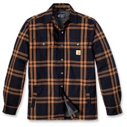 Carhartt - Flannel Sherpa Lined Shirt Jacket - Freizeitjacke Gr L braun von Carhartt