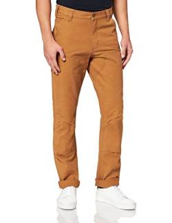 Carhartt Herren Rugged Flex Arbeitshose aus Segelleinen mit gerader Passform und schmal zulaufendem Bein Work Utility Pants, Braun, 32W / 34L von Carhartt