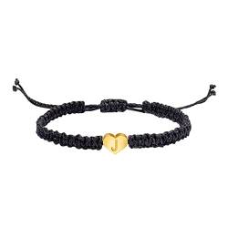 Kautschuk-Kette oder Armband Personalisiertes Armband mit 26 Initialen, 18 Karat vergoldet, Buchstabe, gewebtes Armband, zierliches Herz-Charm-Armband, gewebtes Armreif Hip Hop Rapper Modeschmuck von Caritierily