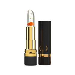 unwiderstehliche Lippen Crystal Flower Jelly Lipstick Langanhaltender nahrhafter Lippenbalsam Lippen Feuchtigkeitscreme Temperatur Farbwechsel Lipgloss von Caritierily