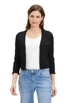 Cartoon Damen Strick-Cardigan mit Rüschen Schwarz,38 von Cartoon