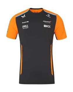 Castore McLaren Formel 1 Team - Offizieller Formel-1-Merchandise-Artikel 2024 - Replica Team Set Up T-Shirt - Papaya Orange/Phantom Grey - Herren, Phantomgrau, 3XL von Castore