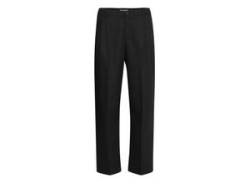 Stoffhose CASUAL FRIDAY "Stoffhose CFGRANT 0153 wide garbadine pants" Gr. 34, Länge 32, schwarz (schwarz beauty), Herren, Obermaterial: 82% Polyester PES. 16% Viskose LENZING ECOVERO CV LenzEcov. 2% Elasthan EL., Hosen von Casual Friday