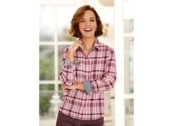 Karobluse CASUAL LOOKS Gr. 42, bunt (malve, marine, kariert) Damen Blusen von Casual Looks