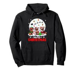 Frohe Weihnachten Drei Weihnachtsmann Elfe Rentier Burmesische Katzen Besitzer Pullover Hoodie von Cat Christmas Costume