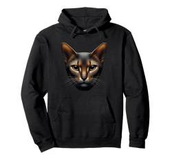 Abessinian Cat Shirt Cat Face Cute Cat Lover Cat Mom Dad Pullover Hoodie von Cat Mom and Dad Gifts for Cat Lovers