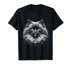 Ragdoll-Katzenshirt mit Katzengesicht, niedlicher Katzenliebhaber, Katze, Mama, Papa, Kunst T-Shirt von Cat Mom and Dad Gifts for Cat Lovers