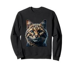 Toyger Katzen-Shirt, Katzengesicht, niedlicher Katzenliebhaber, Katze, Mutter, Vater, Kunstwerk Sweatshirt von Cat Mom and Dad Gifts for Cat Lovers