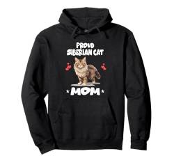 Stolze Sibirische Katzenmutter Pullover Hoodie von Cat Pets