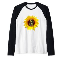 Katze Sonnenblume Weihnachtsbaum Sonne Blume Katzenliebhaber Geschenk Raglan von Cat Sunflower Lover Shirts