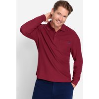 Witt Herren Langarm-Poloshirt, dunkelrot von Catamaran