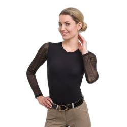 Technisches Poloshirt Reiten Langarm Damen Cavalliera Casual Contessa von Cavalliera