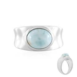 Dominikanischer Larimar 2,767ct Sterling Silber Ring von Cavill