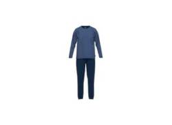 Ceceba Pyjama Herren Baumwolle gemustert, blau von Ceceba