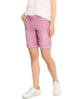 CECIL Damen B377706 Gestreifte Jeans Shorts, Bloomy pink, 31W von Cecil