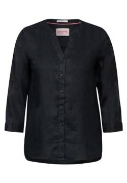 Cecil Damen Bluse aus Leinen Black M von Cecil