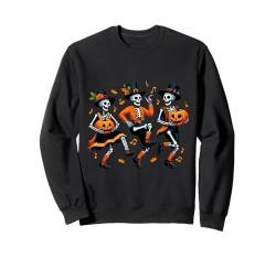 Gruseliges Skelett, Kürbis Irish Step Dance Happy Halloween Sweatshirt von Ceili, Sean-nós,Jig Dance Irish Dancer Man Women's