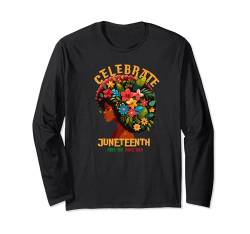 Juneteenth Free-ish Since 1865 Afro-Black African American Langarmshirt von Celebrate Juneteenth Black Africa American Outfits
