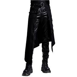 Celucke Gothic Punk Rock für Herren Im dunklen Rock-Punk-Stil Lang Jogging Hose Hosen Cargo Hose Freizeithose Sporthose Sweat Pants Men Jogginghose Punk-Hose von Celucke