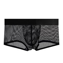 Celucke Unterwäsche Herren Briefs Höschen Thongs Bikini Dessous Erotische Tangas Sexy Herrenwäsche Slips Strings Männerwäsche Verführerische Erotik Pants(Schwarz,4XL) von Celucke