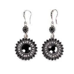 Cenlang Ohrringe für Damen, Bohemian-Schmuck, modische Ohrstecker, schwarz, ethnische Ohrringe (schwarz, Einheitsgröße) von Cenlang