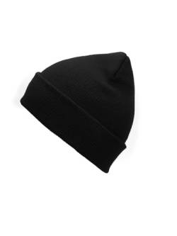 Century Star Mütze Herren Wintermütze Beanie Herren - Dehnbares Rippenstrickgewebe, warm, weich und atmungsaktiv Schwarz von Century Star