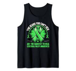 Zerebral Palsy Awareness The Scars You Can't See CP Warrior Tank Top von Cerebral Palsy Awareness Gifts