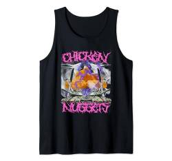 Lustiges Huhn Nugget Bootleg Hardcore Flames Meme Tank Top von Unhinged Chicken Nugget Memes