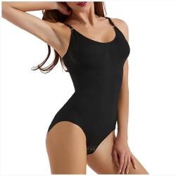 ChMLQX Shapewear Damen Bodysuit,Bodysuit Women Vielseitige Bauchweg,Tank Top Jumpsuit Figurformender Body Shaper mit Verstellbare Träger von ChMLQX