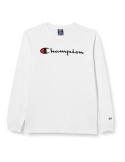 Champion Herren Legacy American Classics-L-s Crewneck Langarmshirt, Bianco, Medium von Champion