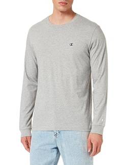 Champion Herren Legacy Basics-L-s Crewneck Langarmshirt, Hellgrau meliert, XL von Champion