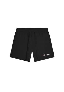 Champion Herren Legacy Icons Beachshorts-Crinkle Taslon Small Script Logo Badehose, Schwarz, Medium von Champion