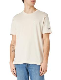 Champion Herren Legacy Icons Tonal C-Logo S/S Crewneck T-Shirt, Elfenbein, XL von Champion