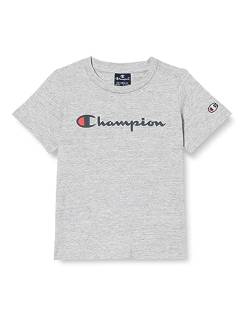 Champion Jungen Legacy American Classics B-S-s Crewneck T-Shirt, Grau, 3-4 Jahre von Champion