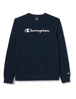 Champion Jungen Legacy American Classics-Ultra Light Powerblend Terry Logo Crewneck Hoodie, Blu Marino, 15-16 anni von Champion