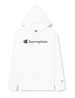 Champion Kinder und Jugendliche Legacy Icons B-Ultralight Spring Terry Kapuzenpullover, Weiß, 9-10 Jahre von Champion