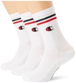 Champion Seasonal Socks C-Logo 3PP Crew Innensocken, Weiß, 43-46 von Champion