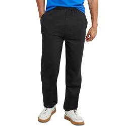 Hanes Herren EcoSmart Jogginghose Boden, mittelschweres Fleece, offener Saum, Hose, schwarz, XXL von Champion